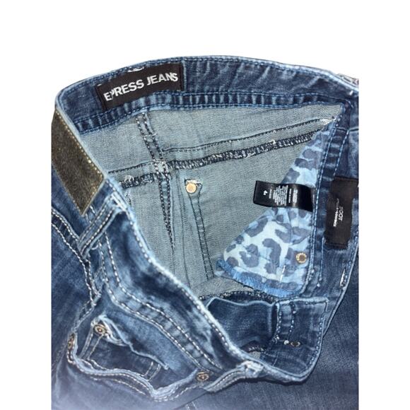 Express Jeans Dark Bootcut Size 4 - Picture 3 of 4